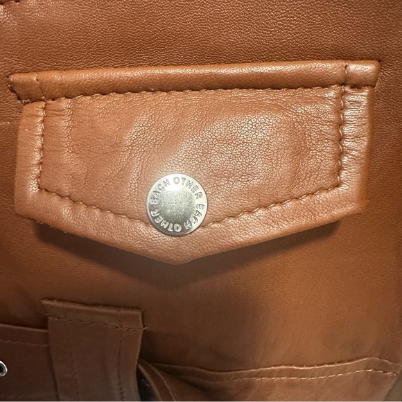 Each x Other Paris Jacket Baya Biker Moto in Brown Leather Size XS - Picture 7 of 9